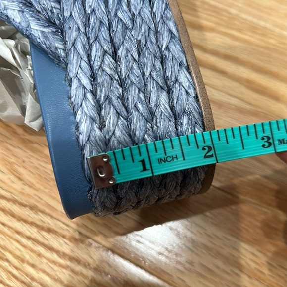 J/Slides urban sport denim raffia Quincy slides size 7 - Picture 6 of 7